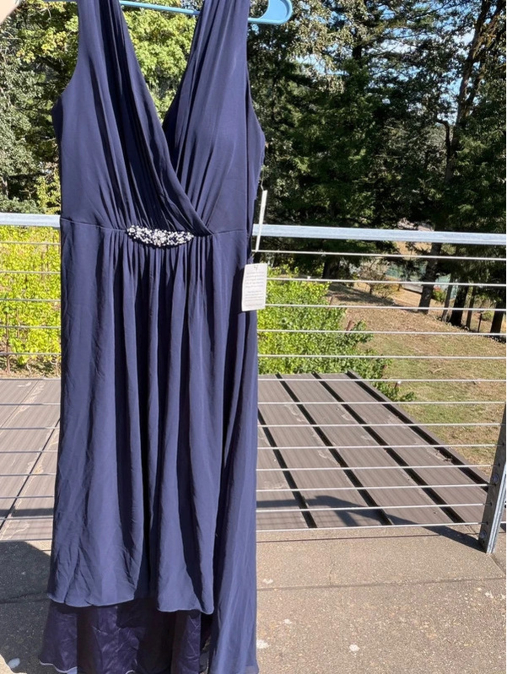 201. NWT Eliza J navy blue formal gown size 18